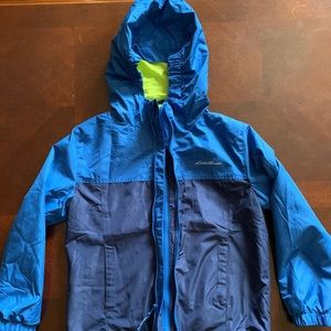 Eddie Bauer S 7/8 blue and green jacket